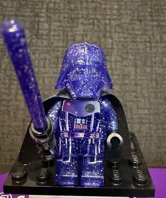 Custom Printed Galaxy Glitter  Darth Vader - BrickLuv Custom - Image 1 of 2