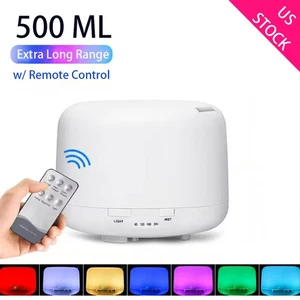 Essential Aroma Oil Diffuser for Large Room Ultrasonic Aromatherapy 500 ML - Picture 1 of 11