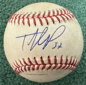 TEOSCAR HERNANDEZ SIGNED BALL GAME USED DODGERS 2024 (ANDY PAGES) MLB & PSA/DNA - Picture 1 of 16