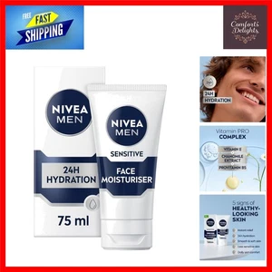 NIVEA MEN Sensitive Face Moisturiser 75ml, Made for Sensitive Skin UK - Picture 1 of 10