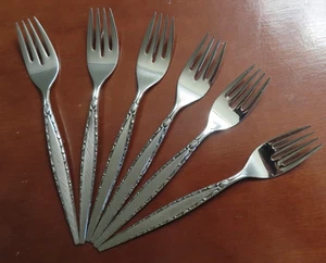 Oneida VENETIA Set of 6 Salad Forks Community Stainless Flatware Lot C - Picture 1 of 6