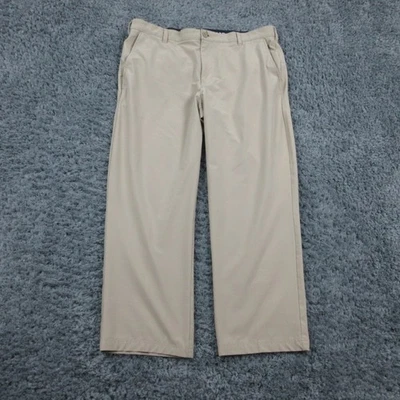 Брюки для гольфа мужские Izod 38x29 хаки функциональные эластичные классические бежевые повседневные 38x28* - Изображение 1 из 4