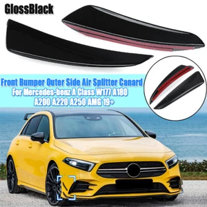 2 x paraurti pinne anteriori anatra per Mercedes Classe A W177 A180/200 AMG - Foto 1 di 9