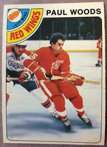 1978-79 O-Pee-Chee #159 Paul Woods Detroit alas rojas radiocontrol - Imagen 1 de 1