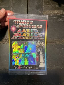 TRANSFORMERS Sealed 1984 Holographic STICKERS Hasbro Colorforms Lazer Blazers 10 - Picture 1 of 3