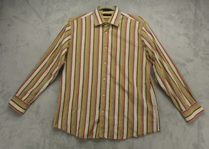 Metropolitan by Lord & Taylor Button Up Shirt Men's XL Multicolor Stripe Pattern - Picture 1 of 11