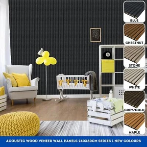 Tuda Grass Direct Acoustic Wall Slatted 3D Wood Veneer Panels Series 1 - Picture 1 of 20