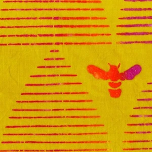 Andover Batiks Stitched by Alison Glass 100% Quilt Cotton AB-9041-Y 45" wide BTY - Picture 1 of 1