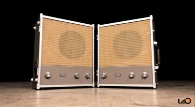 Ampex 2010 Maleta Amplificador Par de Altavoces | Shure Phono AMP | ENVÍO A TODO EL MUNDO Foto 1 de 4