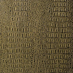 Gator Faux Leather, Textured Crocodile Vinyl, Alligator Skin Embossed Fabric - Picture 1 of 89