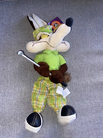 Wile E. Coyote Golf Plush Looney Tunes Acme Posable 2003 Warner Brothers NWT Cover