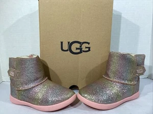 UGG Toddler Girls Size 8 EU 25 Keelan Glitter Lined Winter Boots AJ-337 - Picture 1 of 9