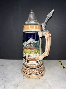 BEER STEIN western germany Zu Jeder Stund Bier ist gesund Kaiserslautern 1093 - Picture 1 of 7