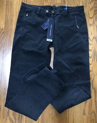 Новый с Ярлыками DANIELE ALESSANDRINI черный мужской дизайнер брюки 34 талии сделано в Италии - Изображение 1 из 3