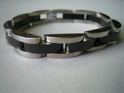 PULSERA BLACKJACK HOMBRE ACERO INOXIDABLE NEGRO Foto 1 de 4