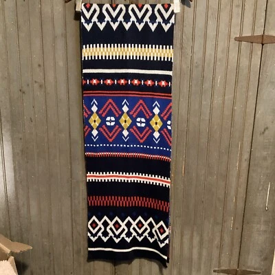 Bufanda Geo Print Old Navy para Hombres 80” x 12.75”💙AZUL🖤NEGRO❤️ROJO🤍BLANCO 💛DORADO Foto 1 de 4