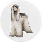 'Afghan Hound' Button Pin Badges (BB035688)