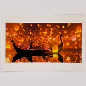 Tangled Postcard Rapunzel Flynn Rider Art of Disney Princess Lantern Festival - Picture 1 of 2