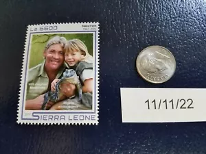 Steve Irwin Bindi Irwin American alligator 2017 Sierra Leone Stamp - Picture 1 of 1