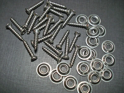 25 piezas #10 x 1" con #8 cabeza acero inoxidable panel de patada puerta interior moldura tornillos Ford Foto 1 de 4