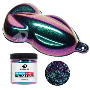 5g Vortex SuperShift Flake® | Chameleon Pigment ColorShift Green Blue Purple Red - Picture 1 of 3