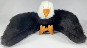 Folkmanis Furry Folk Puppet Eagle Plush Hand Puppet 28" Toy Stuffed Animal USA - Picture 1 of 6