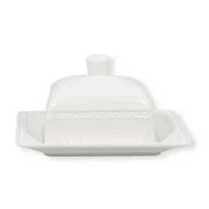 Greengate Mantequera Alice Blanco Pequeño 14x12 CM Cerámica Everyday Vajilla - Imagen 1 de 2