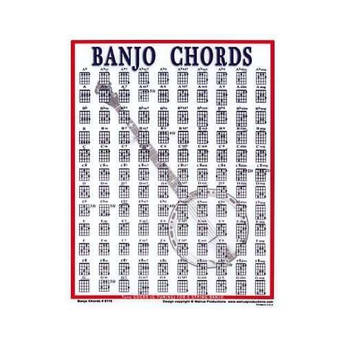 Walrus Productions Mini Laminated Chart Banjo D'addario Classic Leather