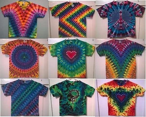 Nueva Camiseta Tie Dye Juvy M(5/6) Alstyle 100% Algodón Mangas Cortas Multicolor - Imagen 1 de 12