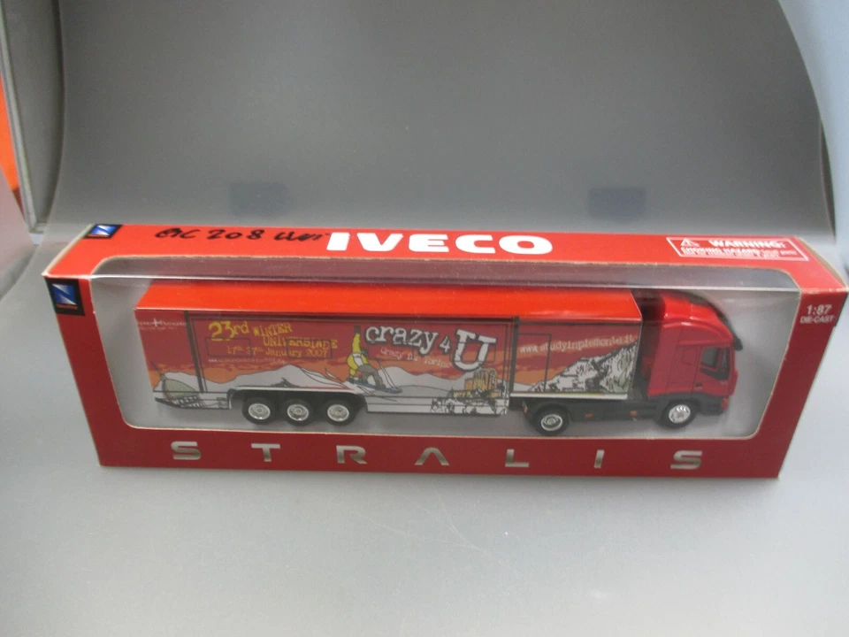New Ray: Iveco Stralis "Crazy 4U, Crazy Per Torino" Spur H0, DIE CAST (GK63) - Immagine 1 di 1