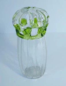 Antique Hand Blown Glass Brides Bank / Flower Frog Vase. - Picture 1 of 24