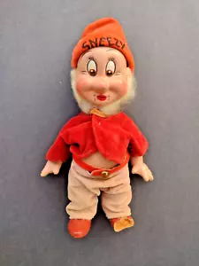 Antique VTG 1938 Disney 9" Knickerbocker Snow White & Seven Dwarfs Sneezy Doll - Picture 1 of 17