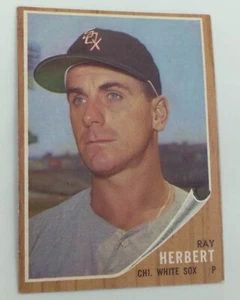 1962 Topps Baseball #8 Ray Herbert Justo/Pobre Medias Blancas - Imagen 1 de 3