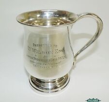 Sterling Silver Baluster Mug By Joseph Gloster Ltd Birmingham England 1933