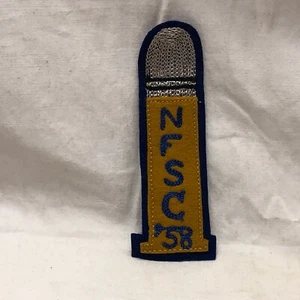 Vintage 1958 Felt Patch Embroidered - Picture 1 of 7