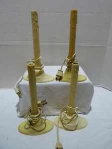 VTG PLASTIC ELECTRIC DRIP LOOK CANDLESTICK LOOK LIGHTS SET OF 4-CL12 - Picture 1 of 4