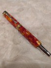 Handmade Pen Rollerball in Orange Speckle Resin NEW!