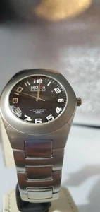 Montre Sector SNL770 Date Mouvement Suisse Cadran Noir Cristal Saphir Neuve - Photo 1/9