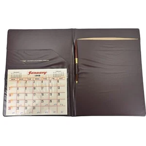 Vintage Lockheed Martin Hardcover Folder with Pen and 1968 Calendar - Picture 1 of 6