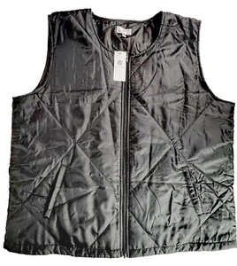 Socialite Puffer Women's Vest Black Lightweight Size Plus - Picture 1 of 6