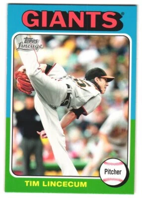 Tim Lincecum 2011 Topps Lineage 1975 Mini    #135 - Image 1 of 2