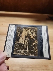 Vtg Magic Lantern Slide-Resurrection With Donor-Painting By Jaime Serra - Picture 1 of 4