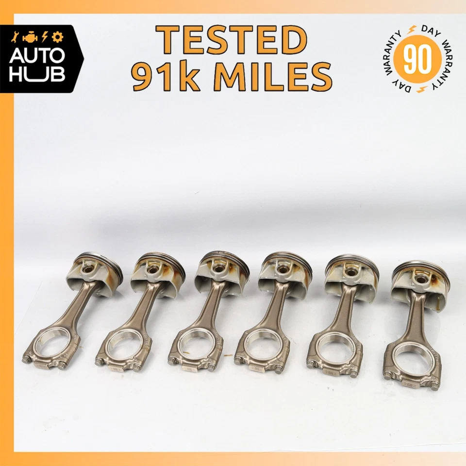 保时捷 Cayenne 958 3.6L V6 发动机活塞连接杆套装 94610306151 原始设备制造商 91k — 第 1/4 张图片