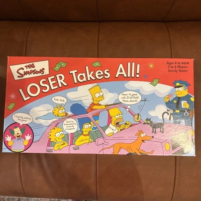 Simpsons Board Game Loser Takes All Box Complete  - Image 1 of 4