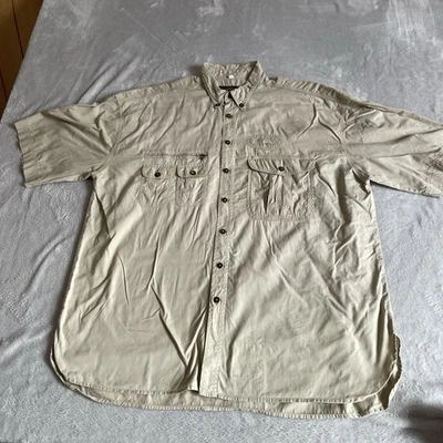 Camel Trophy Adventure Wear Shirt Mens  2XL Beige Safari Utility Pockets - Image 1 of 4