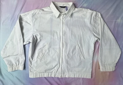 Chaqueta interior vintage Woolrich para hombre/mujer blanca de algodón a cuadros pastel Foto 1 de 4