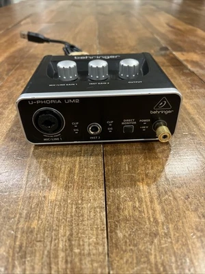 Behringer U-PHORIA UM2 Single Channel Audio Interface - Black - Image 1 of 4
