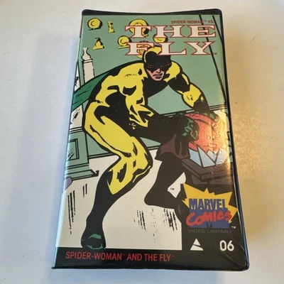 1985 Prism The Fly Spider Woman Marvel VINTAGE VHS Cassette Clamshell MINTY - Image 1 of 4