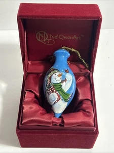 Ne'Qwa Art Pupazzo di Neve Decorazione Natalizia - Un Regalo per Te di Susan Winget #712-NQ-SW - Foto 1 di 9