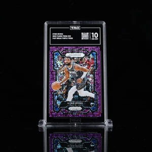 2023-24 Prizm Kyrie Irving Fast Break Purple #22 TAG 10 Dallas Mavericks - Picture 1 of 7